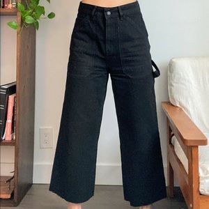 Twik high-waisted wide legged jeans